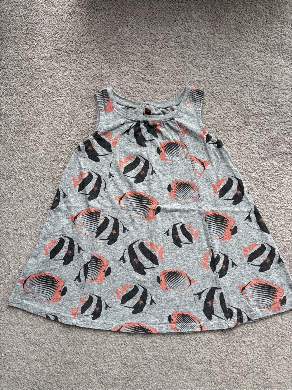 Tea Collection swing tank with tropical fish print!